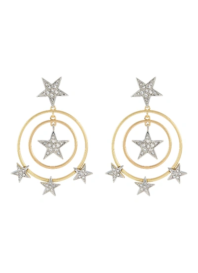 Shop Kenneth Jay Lane Glass Crystal Star Circle Drop Earrings