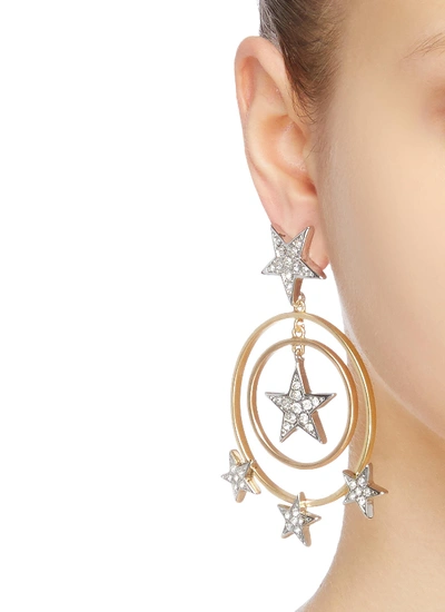 Shop Kenneth Jay Lane Glass Crystal Star Circle Drop Earrings