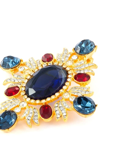 Shop Kenneth Jay Lane Gemstone Glass Crystal Brooch