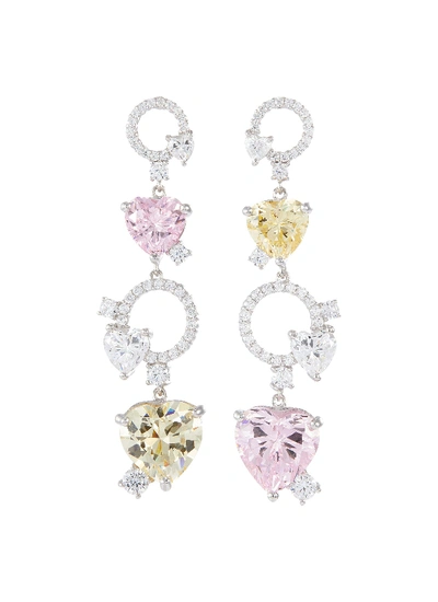 Shop Anabela Chan 'cupid Heart' Diamond Gemstone Drop Earrings