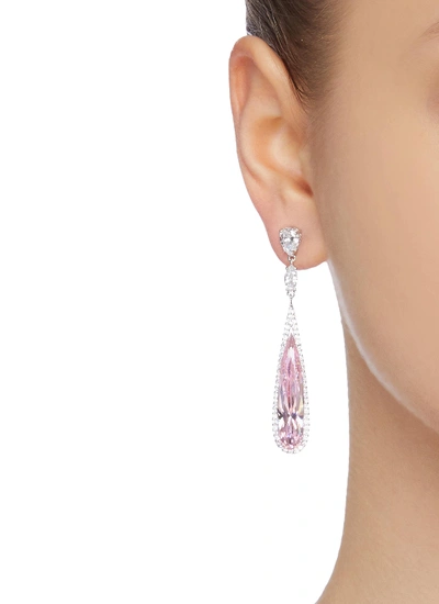 Shop Anabela Chan 'shard' Diamond Pavé Sapphire Drop Earrings In Metallic
