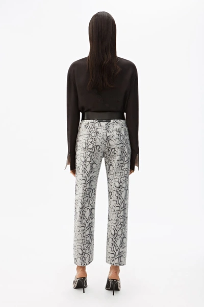 Shop Alexander Wang Bluff Python Jeans In Faded Python
