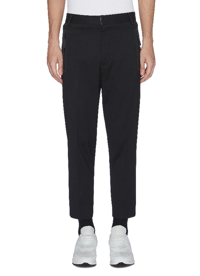 Shop Mcq By Alexander Mcqueen 'doherty' Logo Patch Cropped Pants