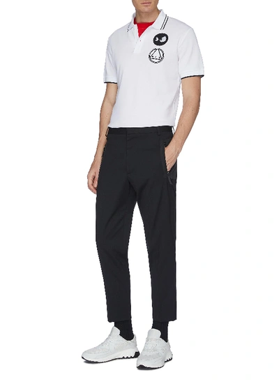 Shop Mcq By Alexander Mcqueen 'doherty' Logo Patch Cropped Pants