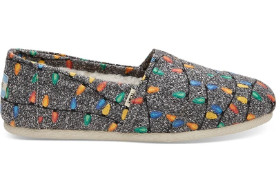 Shop Toms Charcoal Glow In The Dark Tree Lights Women's Classics Slip-on Shoes