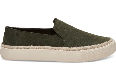 Shop Toms Pine Suede Women's Sunset Slip-ons Shoes In Grün