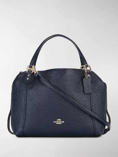 Shop Coach Removable Strap Tote In Blue