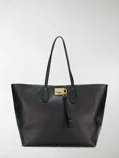 Shop Ferragamo Studio Bag In Black