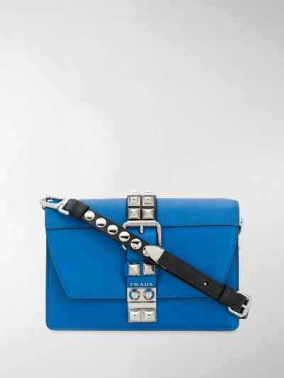 Shop Prada Electra Medium Bag In Blue