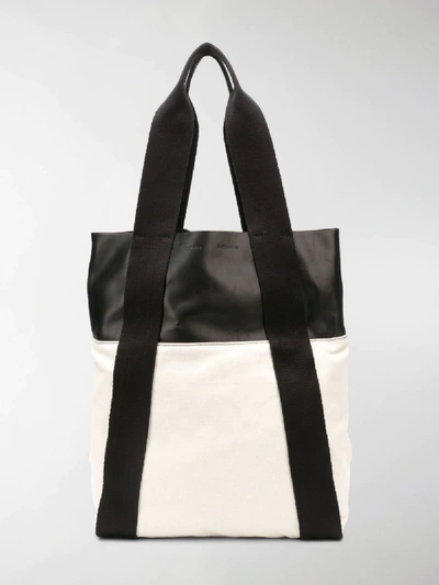 Shop Proenza Schouler Leather-panelled Tote In Neutrals