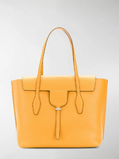 Shop Tod's Joy Medium Tote Bag In Yellow