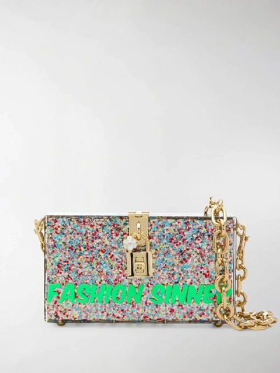 Shop Dolce & Gabbana Box Fashion Sinner Bag In Multicolour