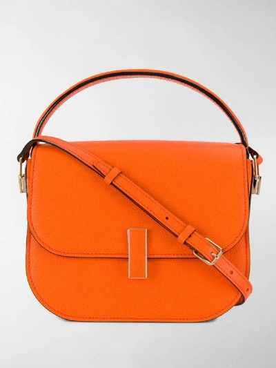 Shop Valextra Iside Crossbody Bag In Orange