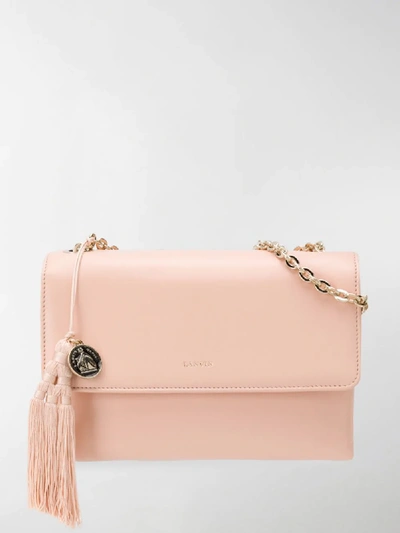 Shop Lanvin Sugar Shoulder Bag In Neutrals