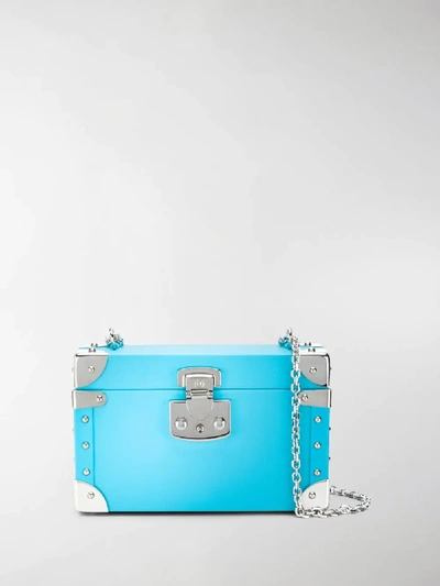 Shop Luis Negri Bauletto Classic Crossbody Bag In Blue