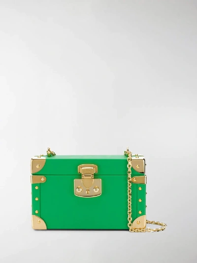 Shop Luis Negri Bauletto Classic Crossbody Bag In Green