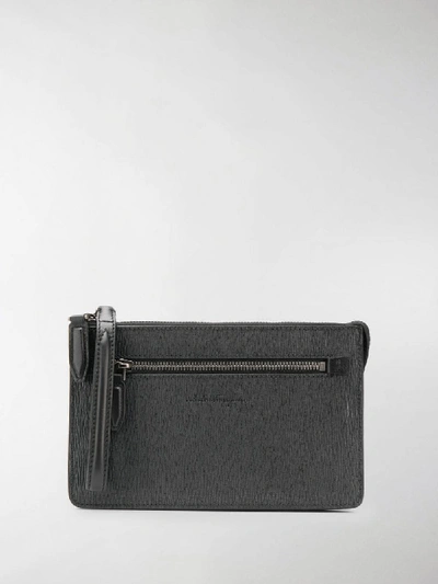 Shop Ferragamo Revival Clutch In Black