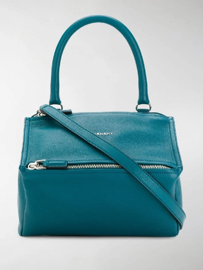 Shop Givenchy Small Pandora Shoulder Bag In Blue