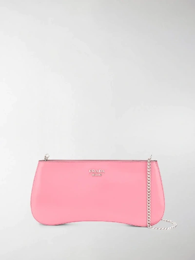 Shop Prada Sidonie Clutch Bag In Pink