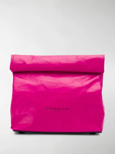 Shop Simon Miller Small Lunchbag Clutch In Pink