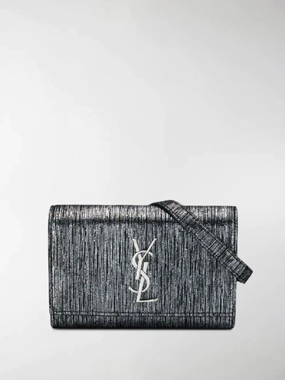 Shop Saint Laurent Kate Belt Bag In Metallic