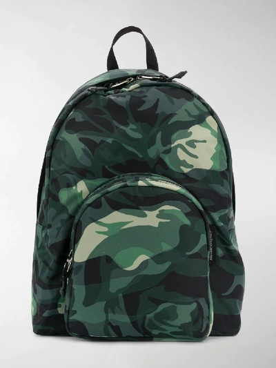 Shop Alexander Mcqueen Green Camouflage Print Backpack