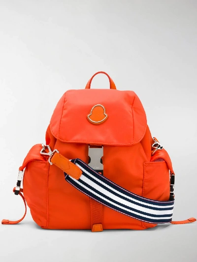 Shop Moncler Dauphine Backpack In Orange