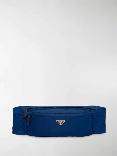 Shop Prada Royal Blue Nylon Belt Bag