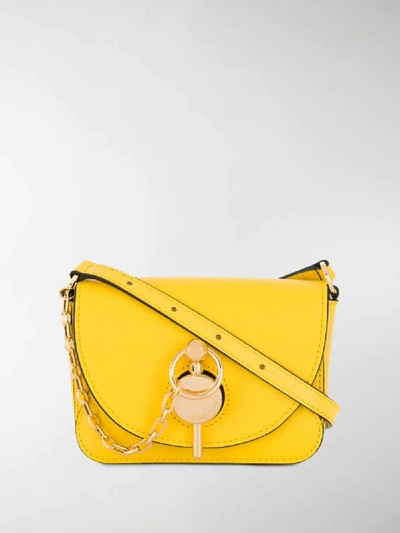 Shop Jw Anderson Nano Keyts Bag In Yellow