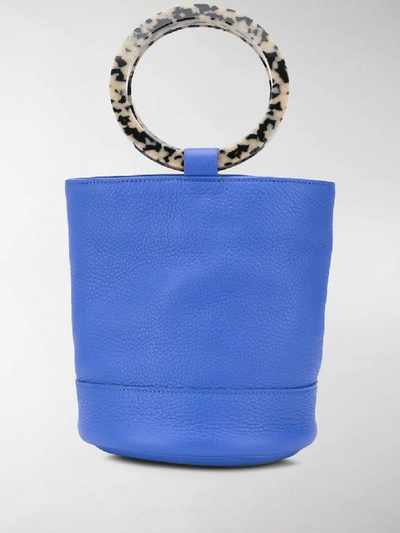Shop Simon Miller Bonsai 20 Medium Bucket Bag In Blue