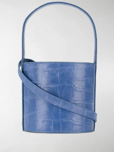 Shop Staud Bissett Bucket Bag In Blue