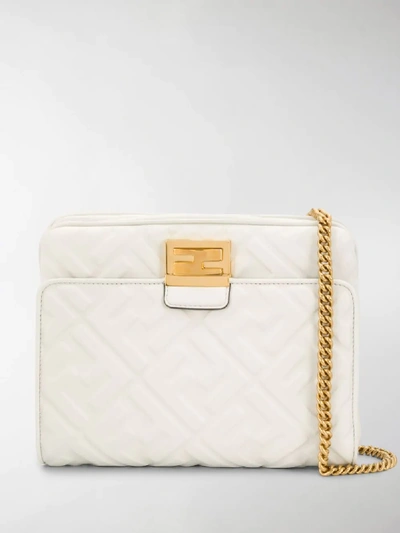 Shop Fendi Upside Down Belt Bag In White