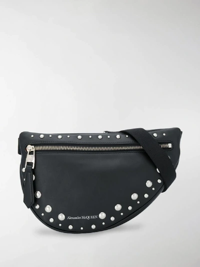 Shop Alexander Mcqueen Studded Belt Bag In Black