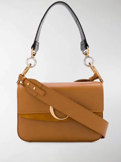 Shop Chloé C Shoulder Bag In Brown