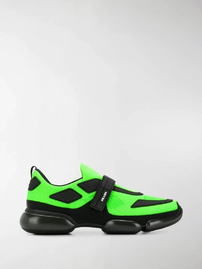 Shop Prada Cloudbust Sneakers In Green