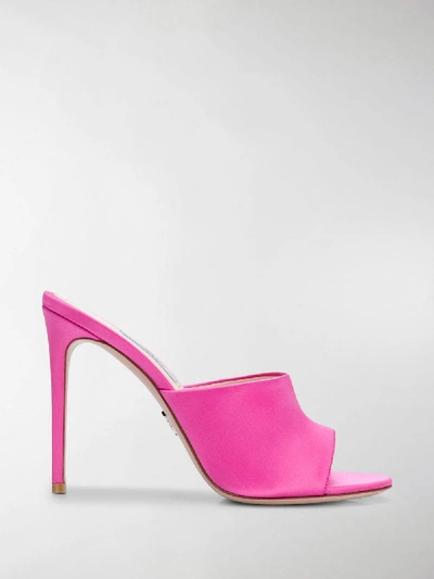 Shop Prada High Heeled Mules In Pink