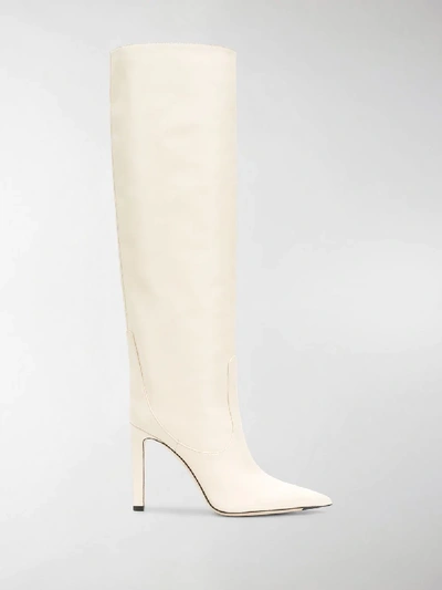 Shop Jimmy Choo Mavis 100 Boots In White