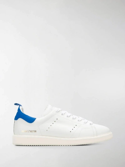 Shop Golden Goose Starter Sneakers In White