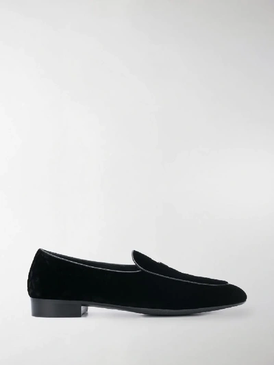 Shop Giuseppe Zanotti Tridimension Loafers In Black