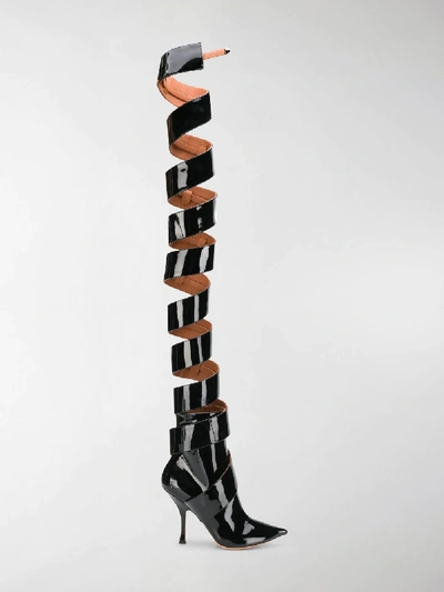Shop Y/project High Spiral Boots In Black