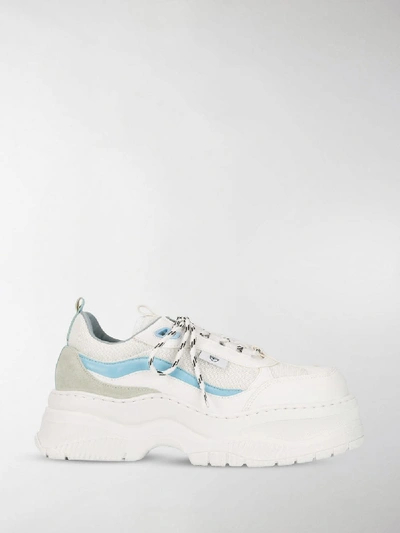 Shop Chiara Ferragni Platform Sneakers In White