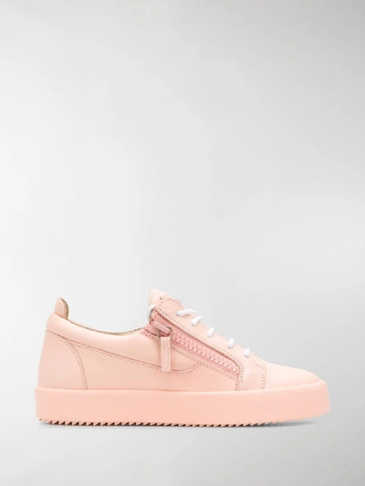 Shop Giuseppe Zanotti Nicki Lace-up Sneakers In Pink