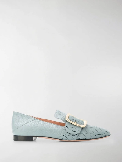 Shop Bally Janelle Loafers In Blue