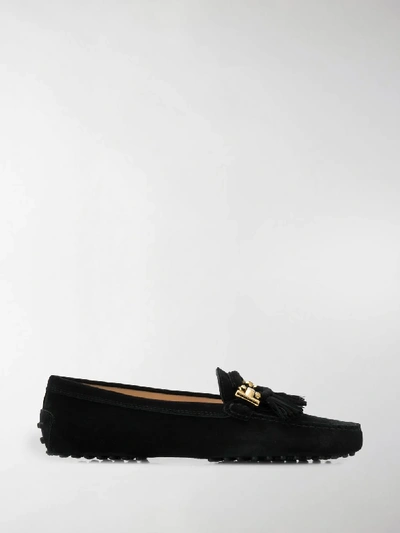 Shop Tod's Gommino Loafers In Black