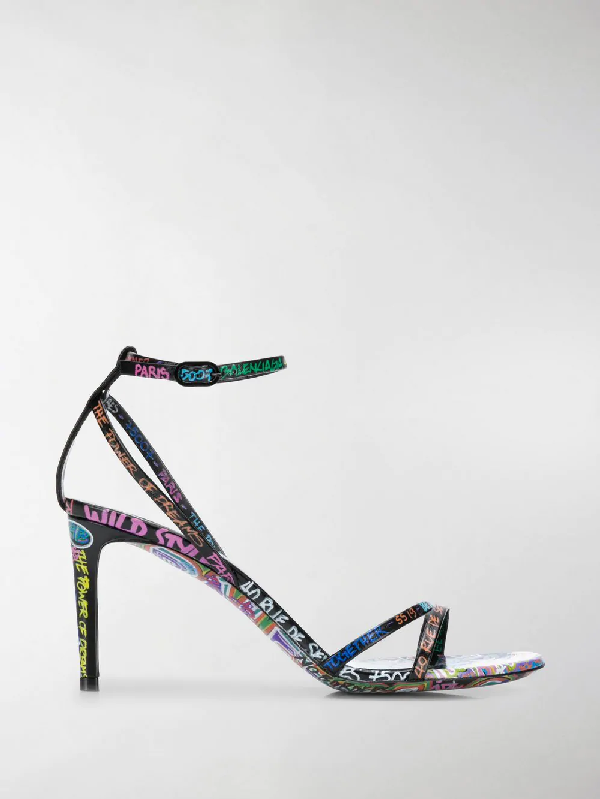 balenciaga graffiti sandals