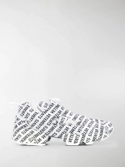 Shop Vetements Logo Low-top Sneakers In White