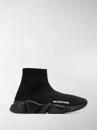 Shop Balenciaga Speed Sneakers In Black