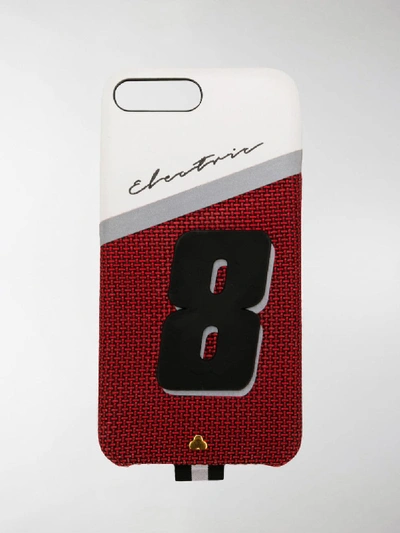 Shop Chaos Electric 8 Iphone 8 Case In Red