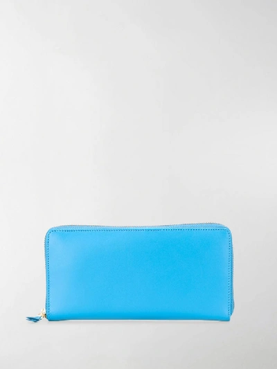 Shop Comme Des Garçons Colour Plain Wallet In Blue