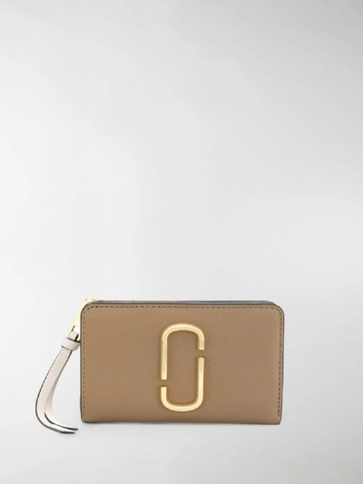 Shop Marc Jacobs Snapshot Compact Wallet In Grey